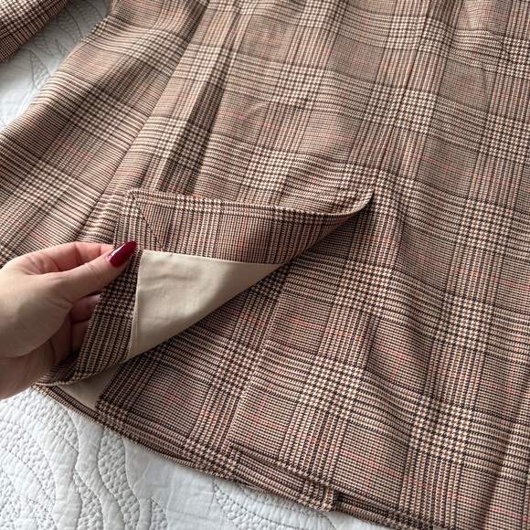 Loft - Petite Plaid Double Breasted Blazer - Picture 13 of 15